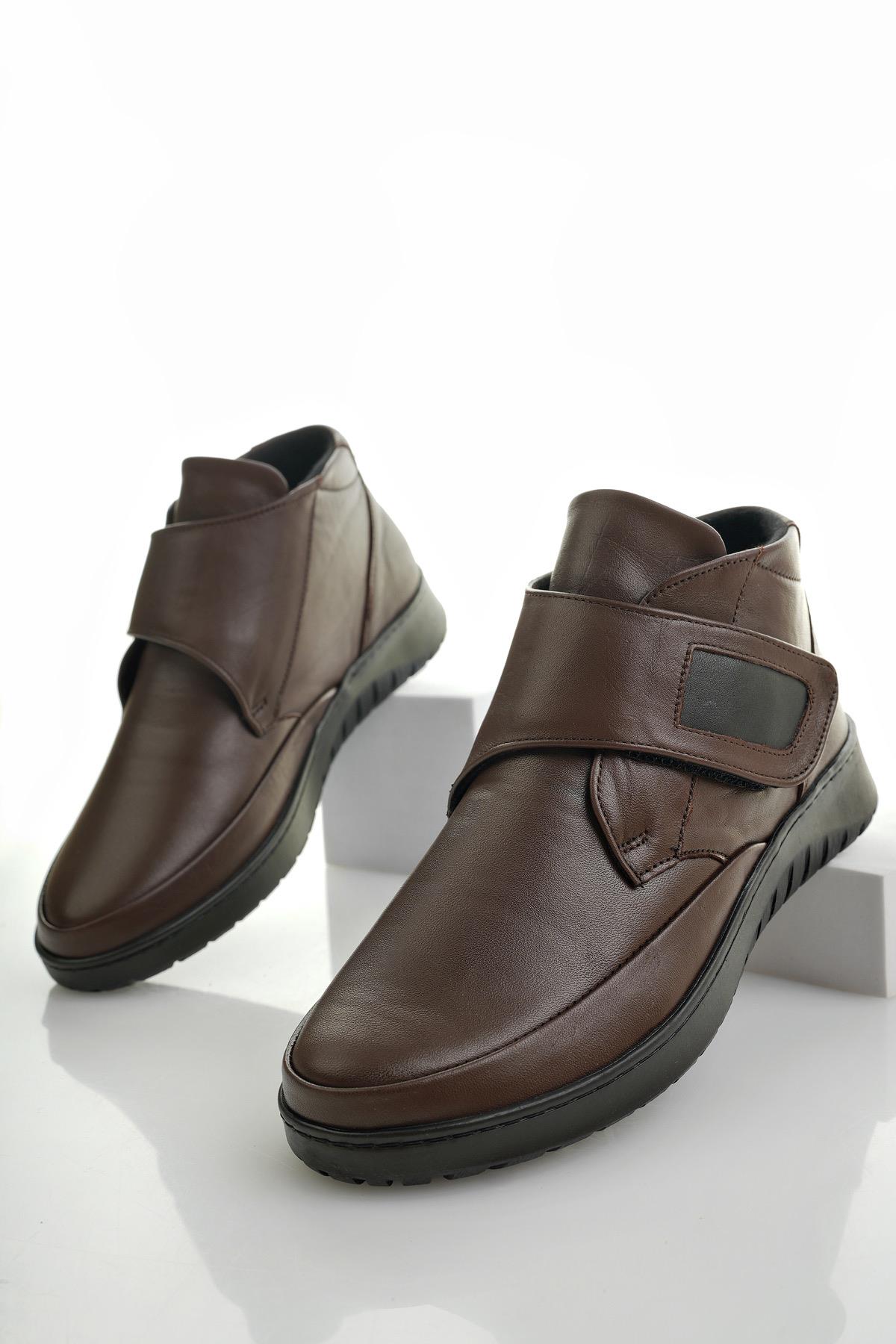 MEDİCALLY Garantili Ortopedik Taban Topuk Dikeni Hakiki Deri Kadın Bot - Görsel 3