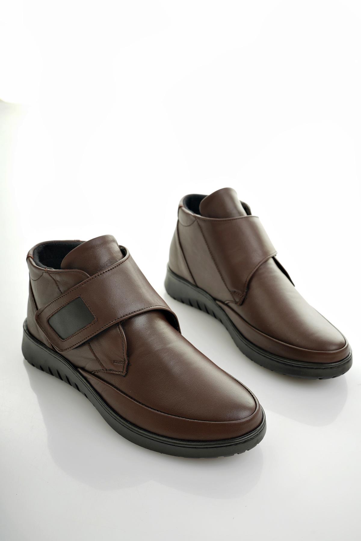 MEDİCALLY Garantili Ortopedik Taban Topuk Dikeni Hakiki Deri Kadın Bot - Görsel 4