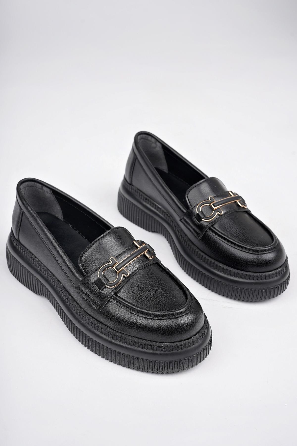 PEGULA Garantili Kadın Loafer Kalın Taban Günlük Casual Rahat Ayakkabı - Görsel 3