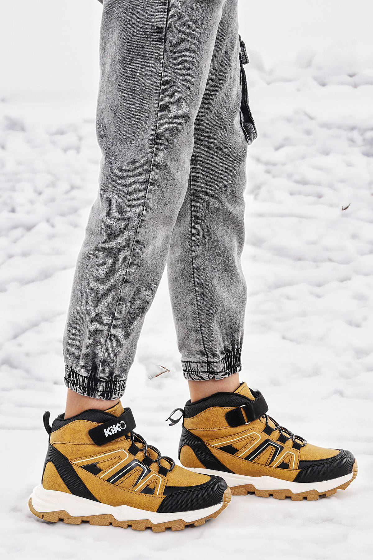 Kcal Termo Taban Cırtlı Erkek Çocuk Spor Bot Ayakkabı Camel - Görsel 2