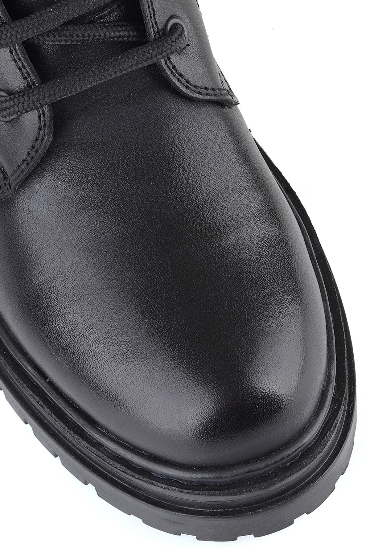 . 4584 Hakiki Deri Fermuarlı Kadın Bot - Görsel 7