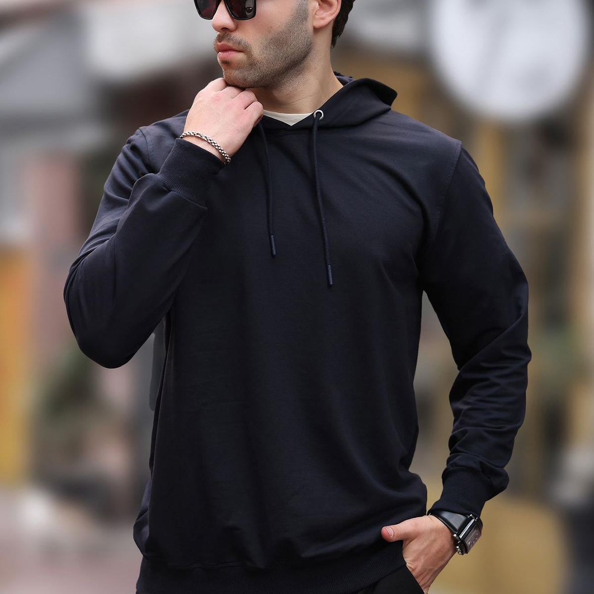Lacivert Kapüşonlu Erkek Sweatshirt 7069 Fiyatları - 201349331 | Flo
