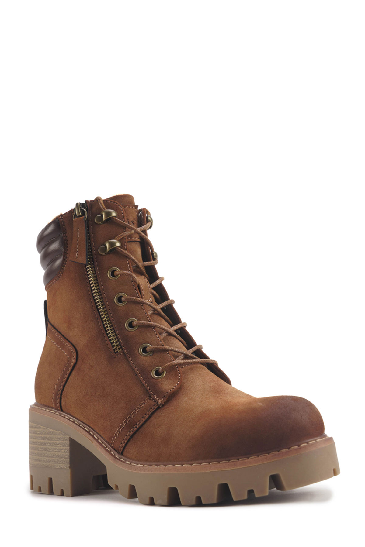 Polaris 324651.Z 4PR Taba Kadın Topuklu Bot - Görsel 3