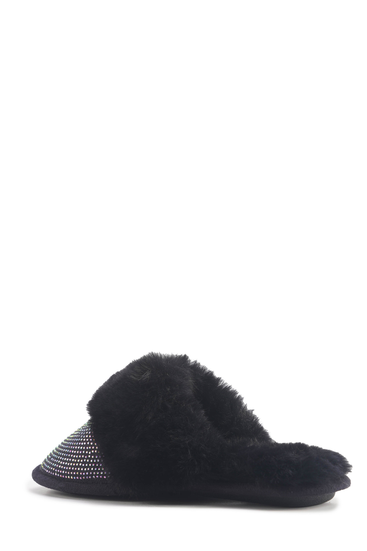 607138.Z4PR Siyah Kadın Ev Terliği - Görsel 4