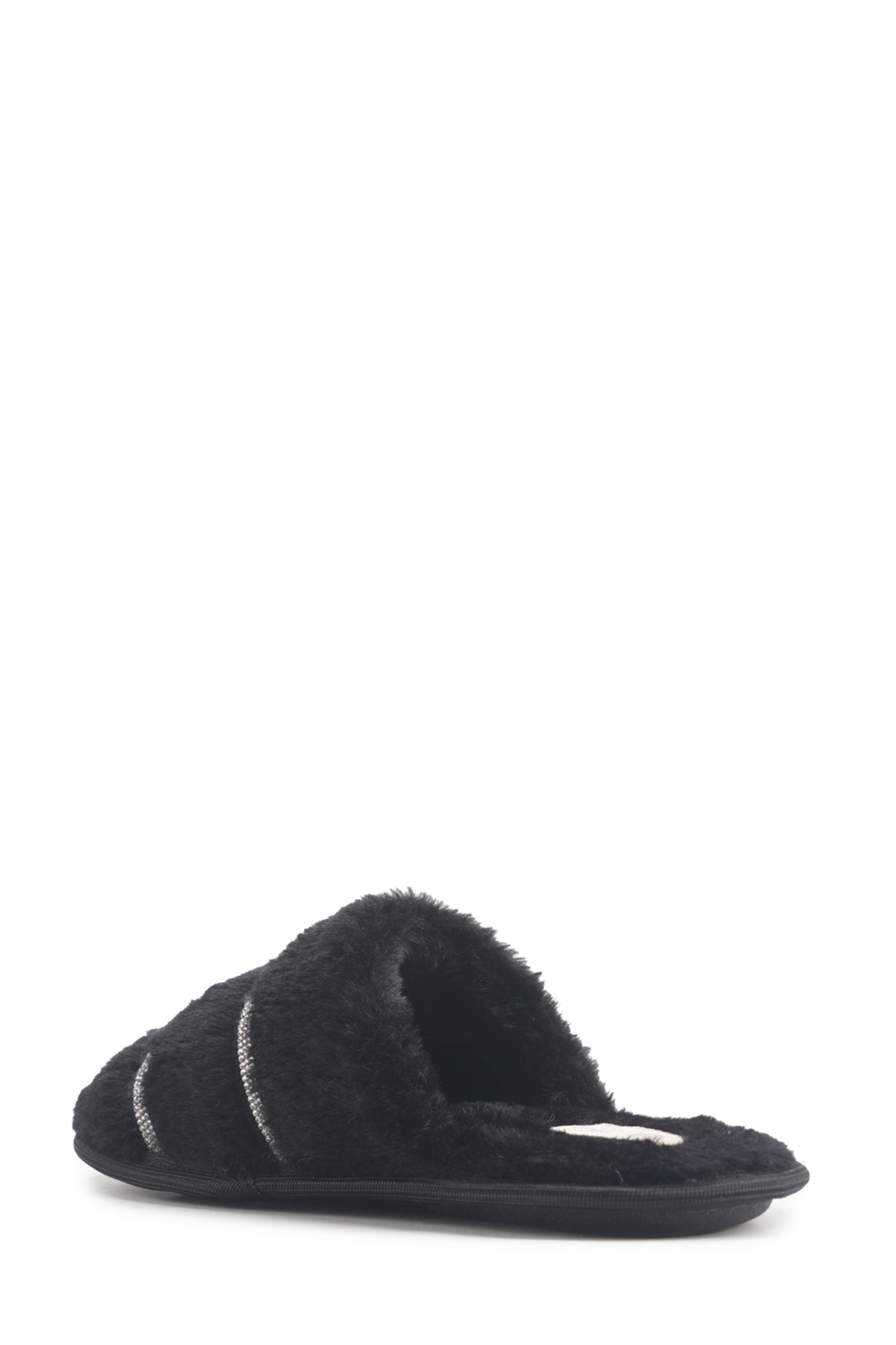 607139.Z4PR Siyah Kadın Ev Terliği - Görsel 4