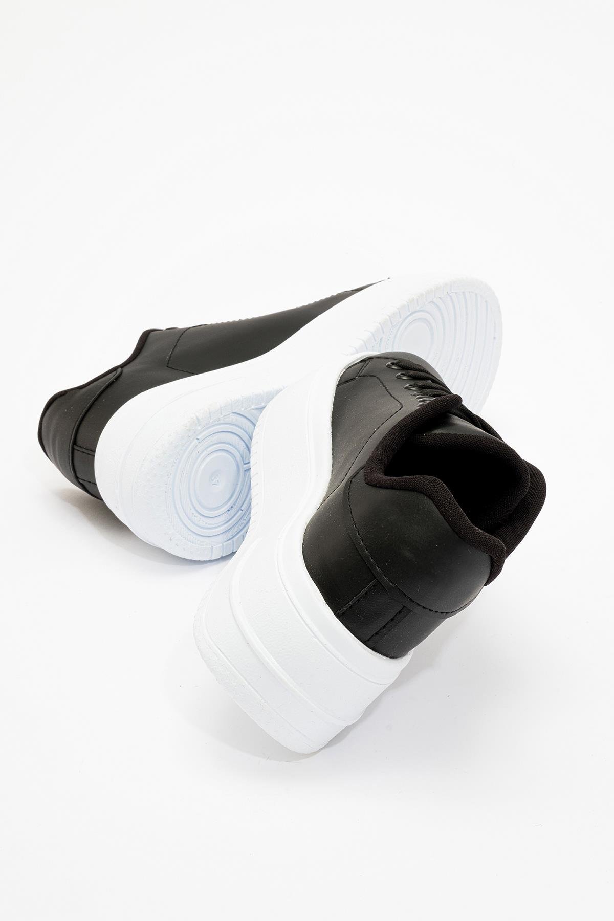 Kadın Spor Ayakkabı SİYAH BEYAZ - Görsel 5