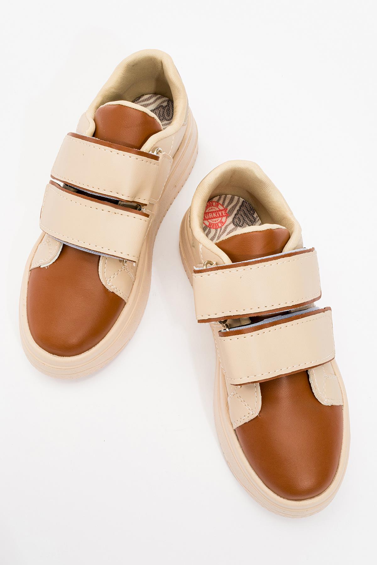 Cırtlı Kadın Spor Ayakkabı BEJ TABA - Görsel 6