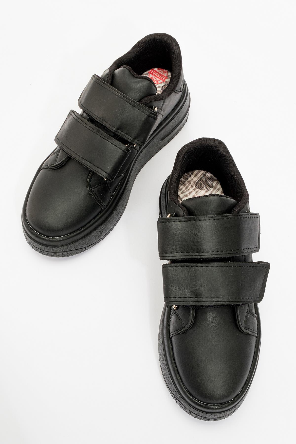 Cırtlı Kadın Spor Ayakkabı SİYAH SİYAH - Görsel 4