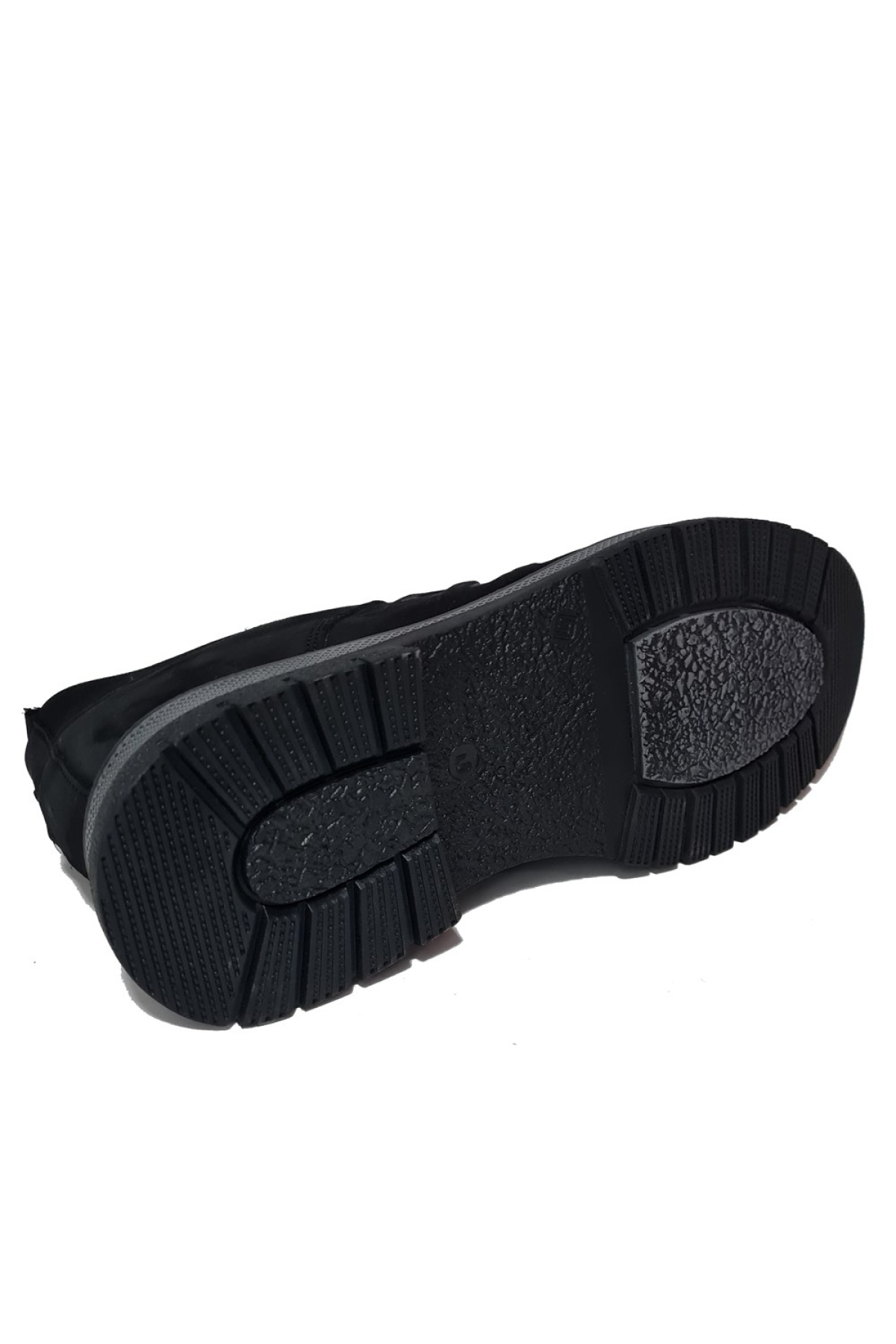 Komcero Lastik Bağlı Streçli M Baskılı Hakiki Deri Erkek Casual Ayakkabı K2400-2025 - Görsel 5