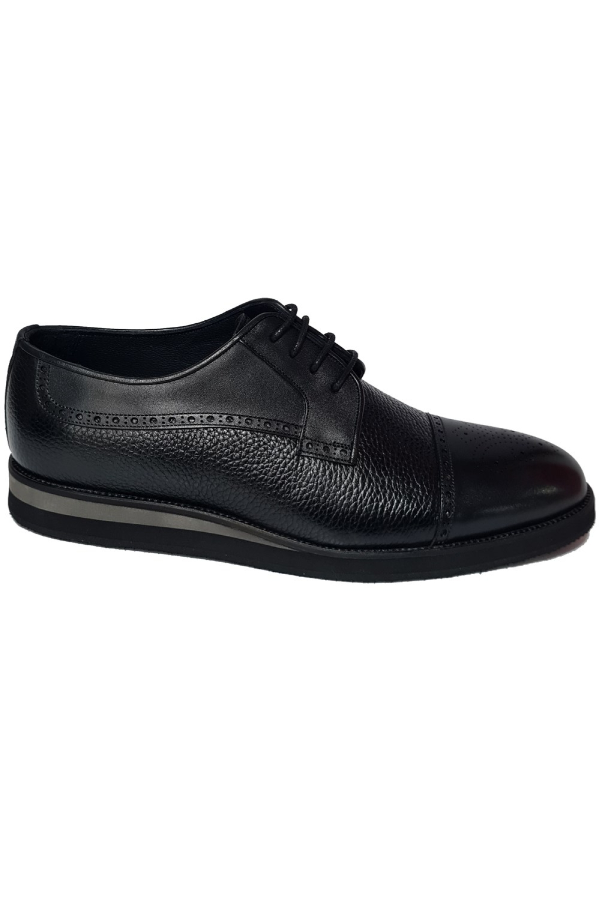 Bağlı Floter Desen EVA Taban Hakiki Deri Erkek Klasik Ayakkabı 6835 - Görsel 3