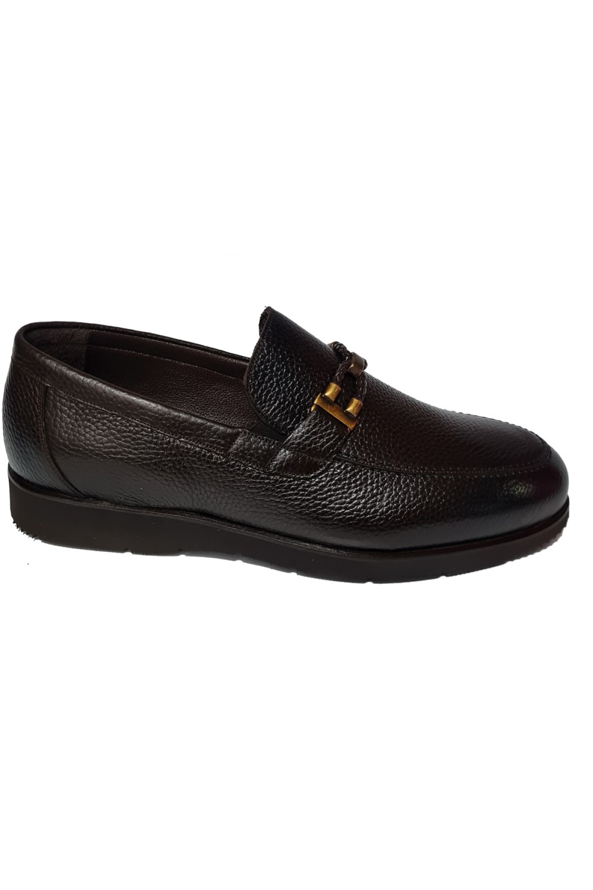 Bağsız Bant Aksesuarlı Floter Deri Loafer Ayakkabı 6846 - Görsel 3