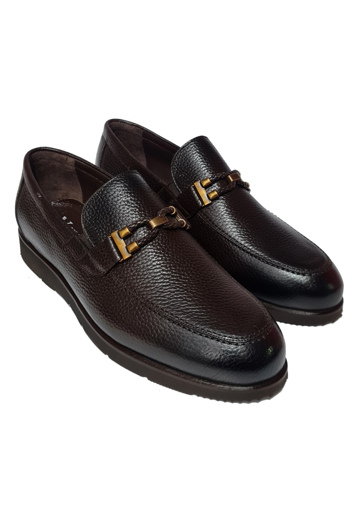 Bağsız Bant Aksesuarlı Floter Deri Loafer Ayakkabı 6846 - Görsel 4