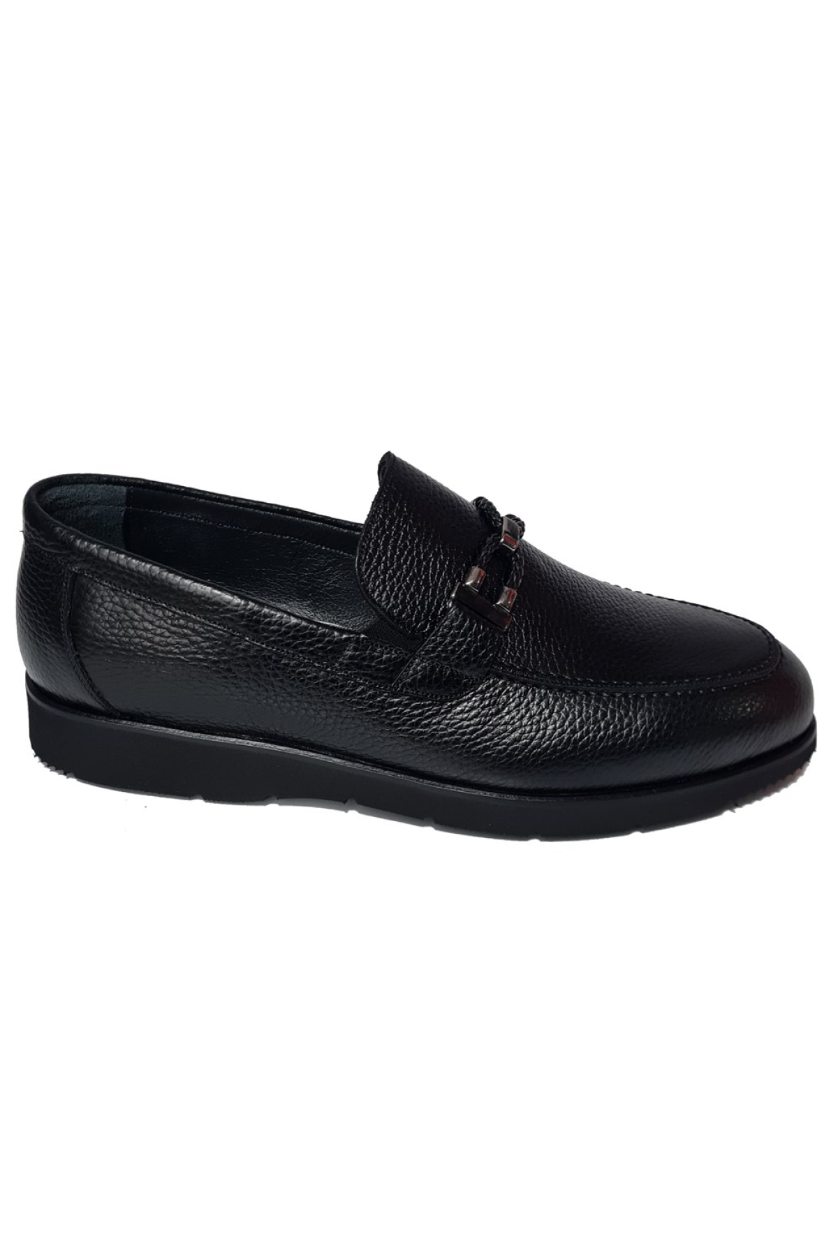 Bağsız Bant Aksesuarlı Floter Deri Loafer Ayakkabı 6846 - Görsel 3