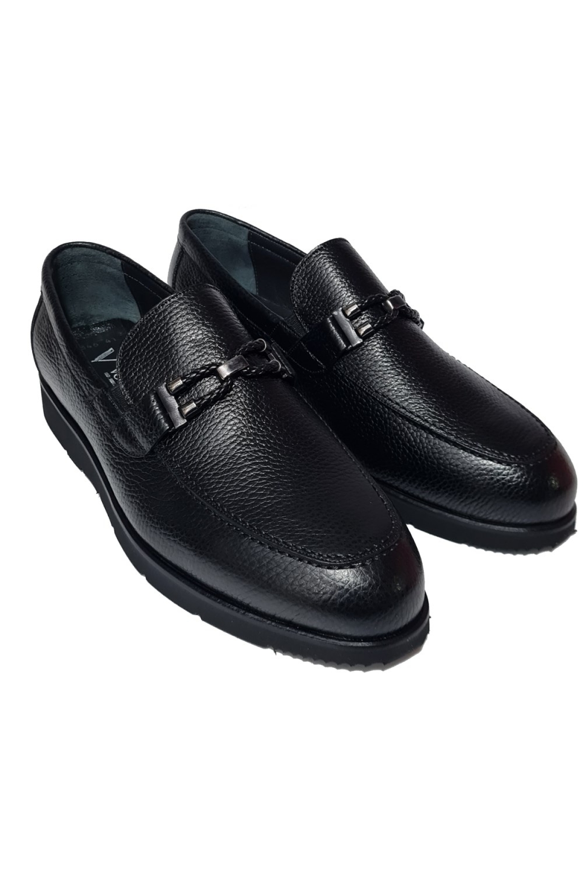 Bağsız Bant Aksesuarlı Floter Deri Loafer Ayakkabı 6846 - Görsel 4