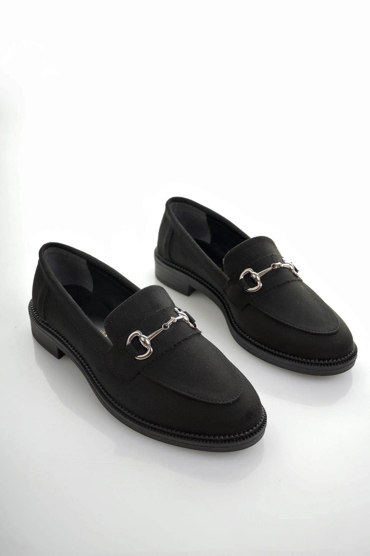 SUSSİE Garantili Metal Tokalı Kadın Loafer Günlük Ayakkabı - Görsel 2