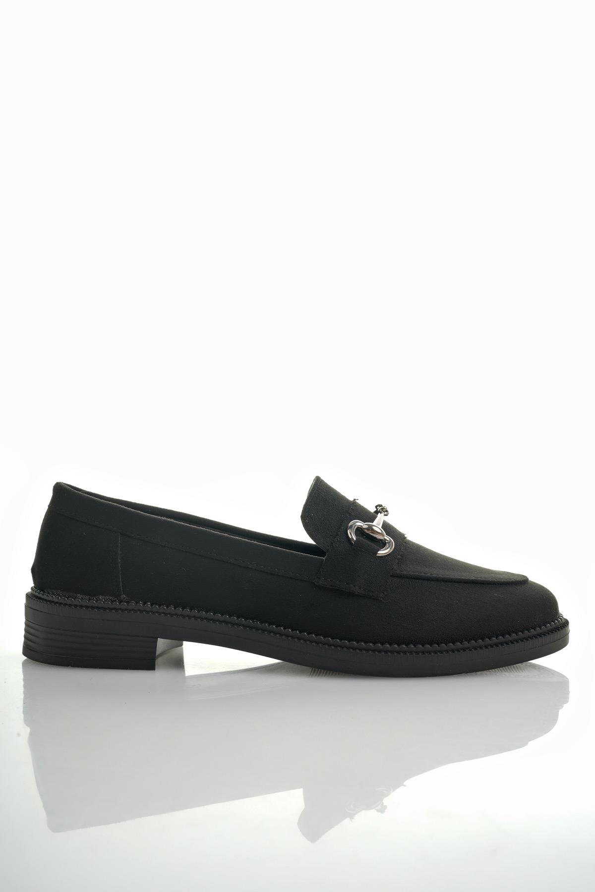 SUSSİE Garantili Metal Tokalı Kadın Loafer Günlük Ayakkabı - Görsel 4