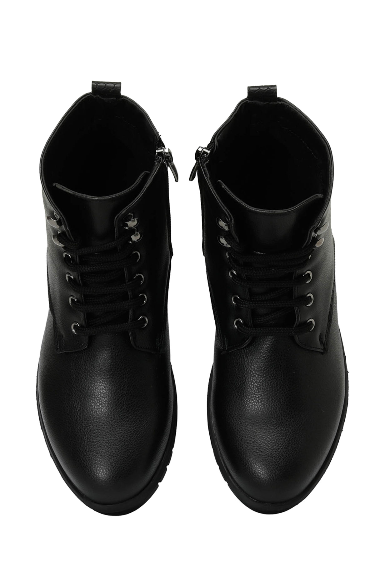 Polaris 166596.Z4PR Siyah Kadın Düz Bot - Görsel 5