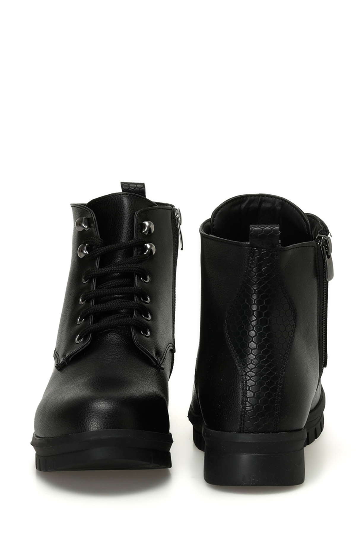 Polaris 166596.Z4PR Siyah Kadın Düz Bot - Görsel 6