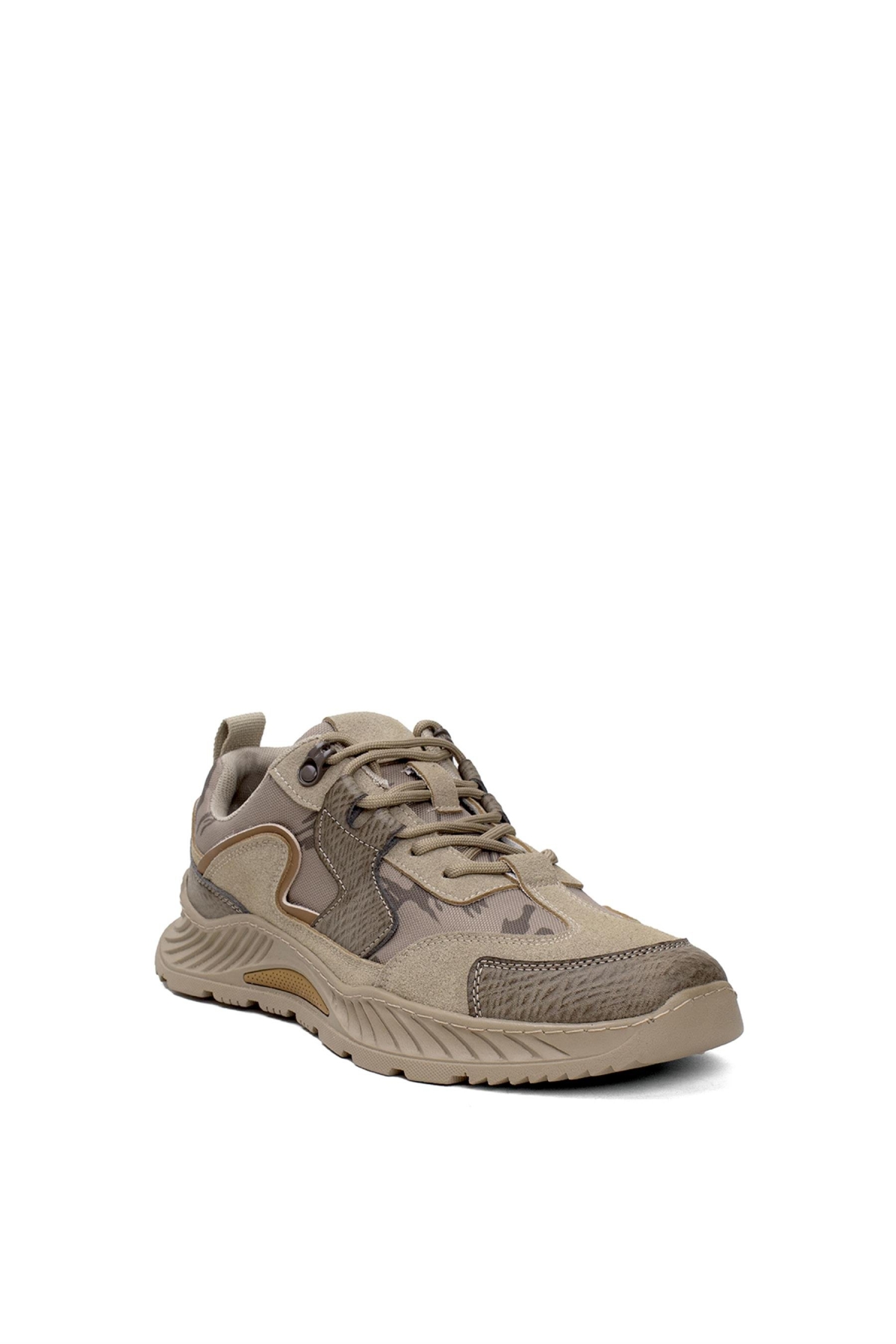 E126 Erkek Hakiki Deri Casual Ayakkabı Kum Rengi - Görsel 3