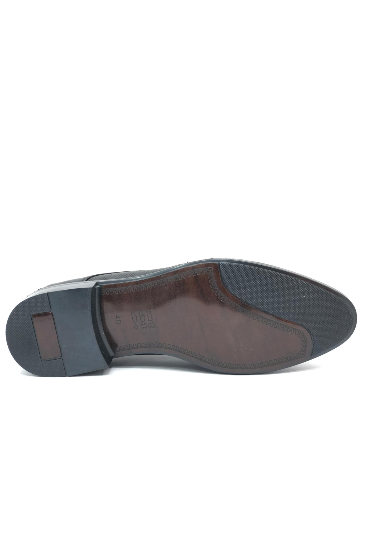 651-08-02 Bağcıklı Hakiki Deri Neolit Erkek Klasik Ayakkabı - Görsel 6