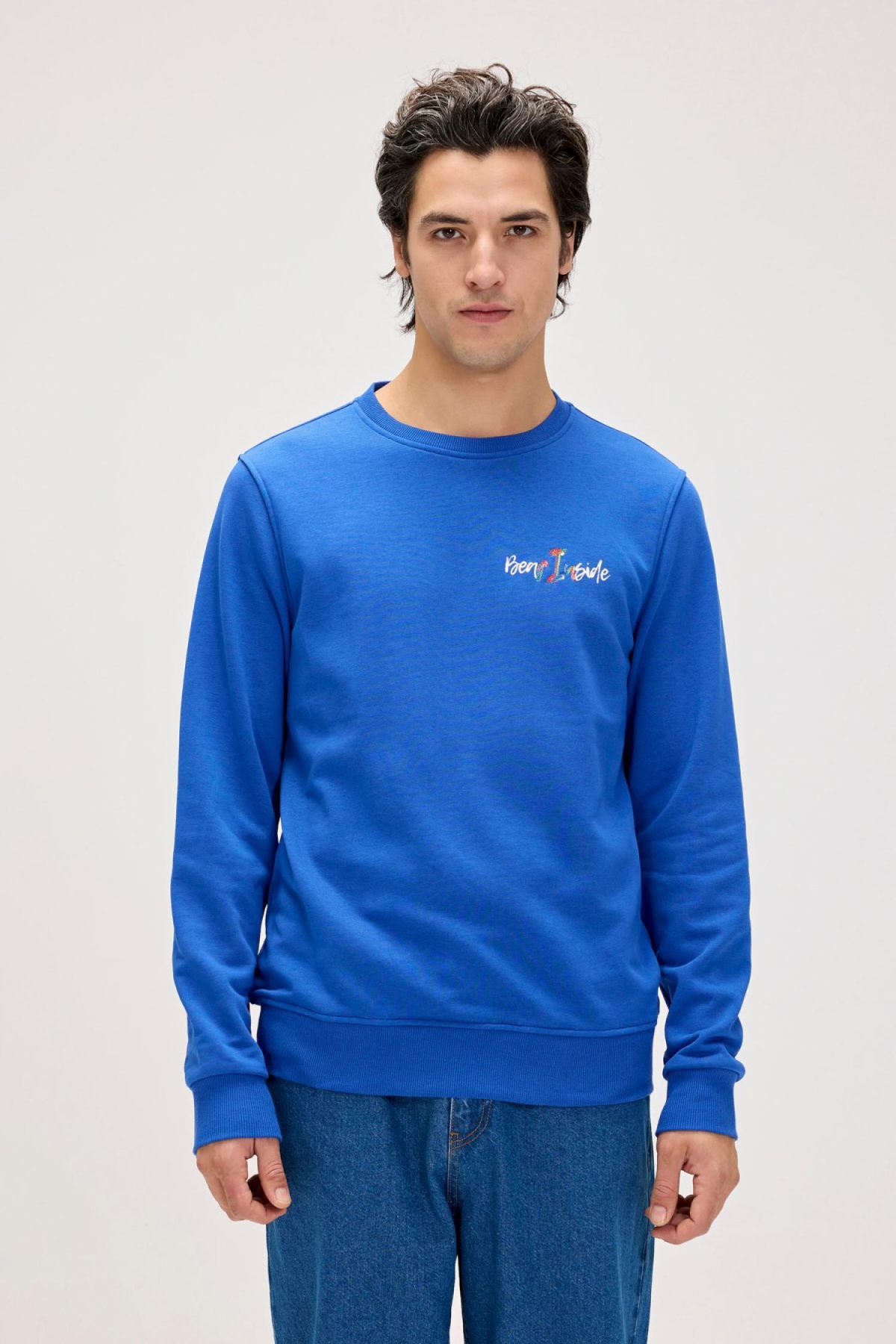 24.02.12.022 Splashy Crewneck Erkek Sweatshirt