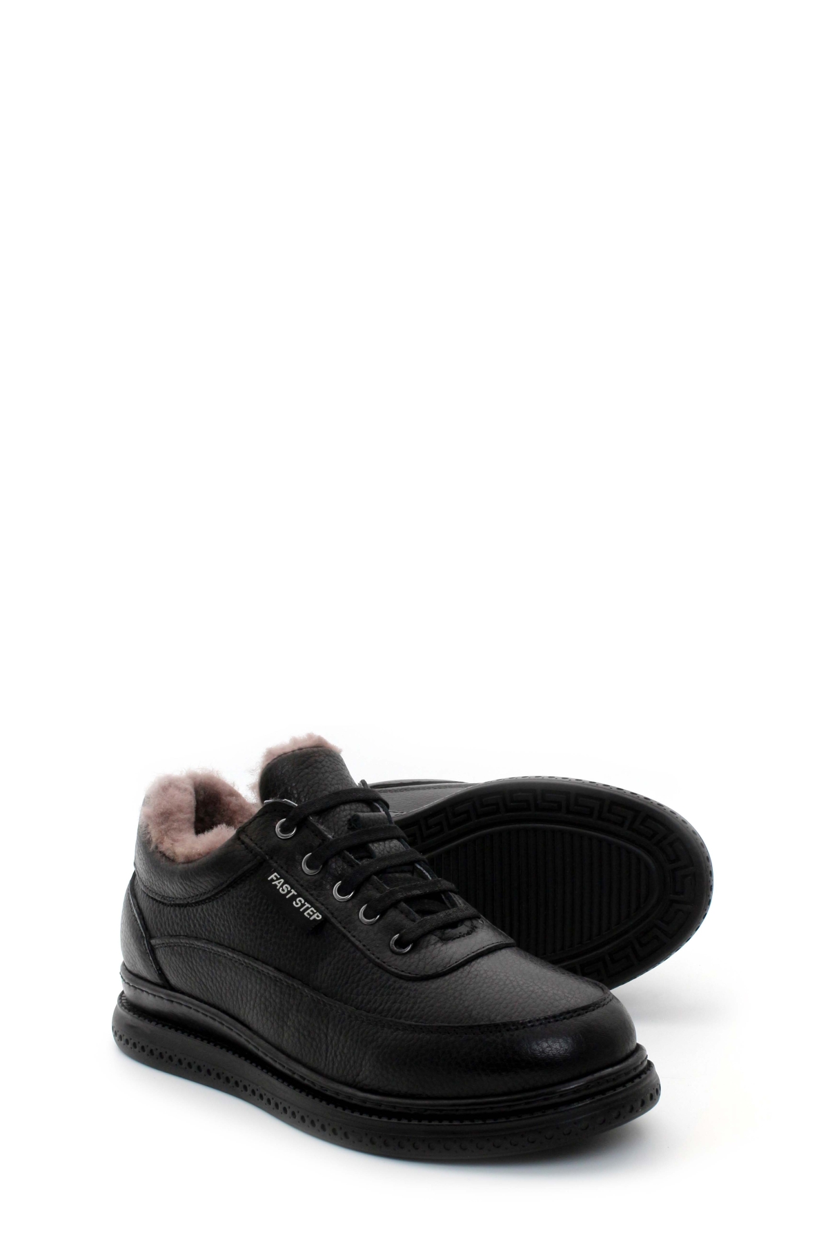 Hakiki Deri Kürklü Kadın Casual Ayakkabı 583KZA7025 - Görsel 4