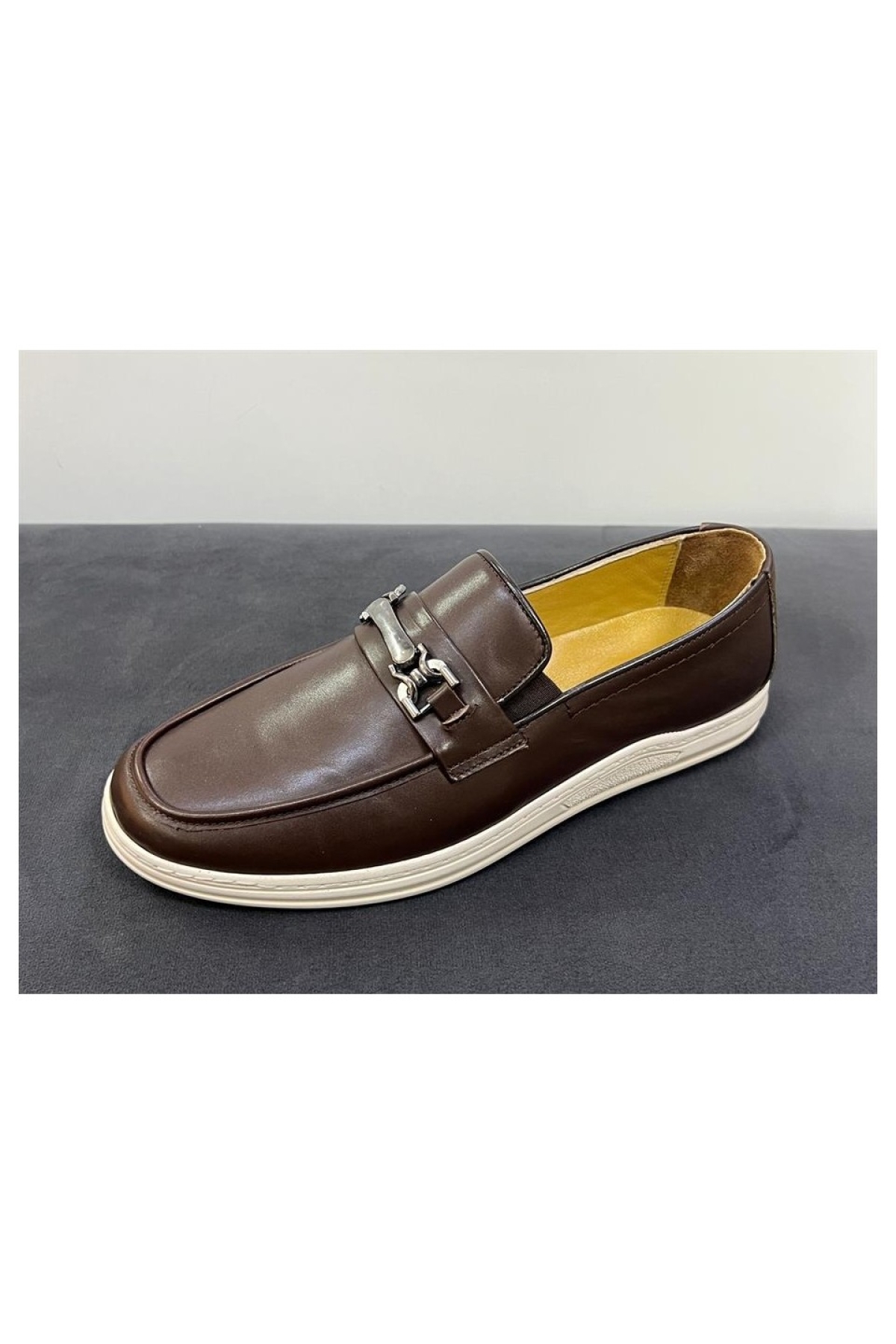 1074 Kahve Deri Günlük Erkek Casual Ayakkabı - Görsel 5