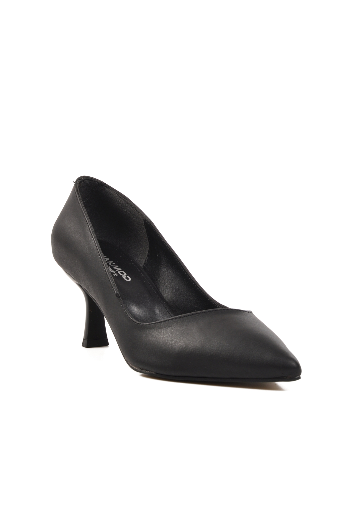 458299 İnce Topuklu Siyah Cilt Kadın Abiye Ayakkabı - Görsel 4