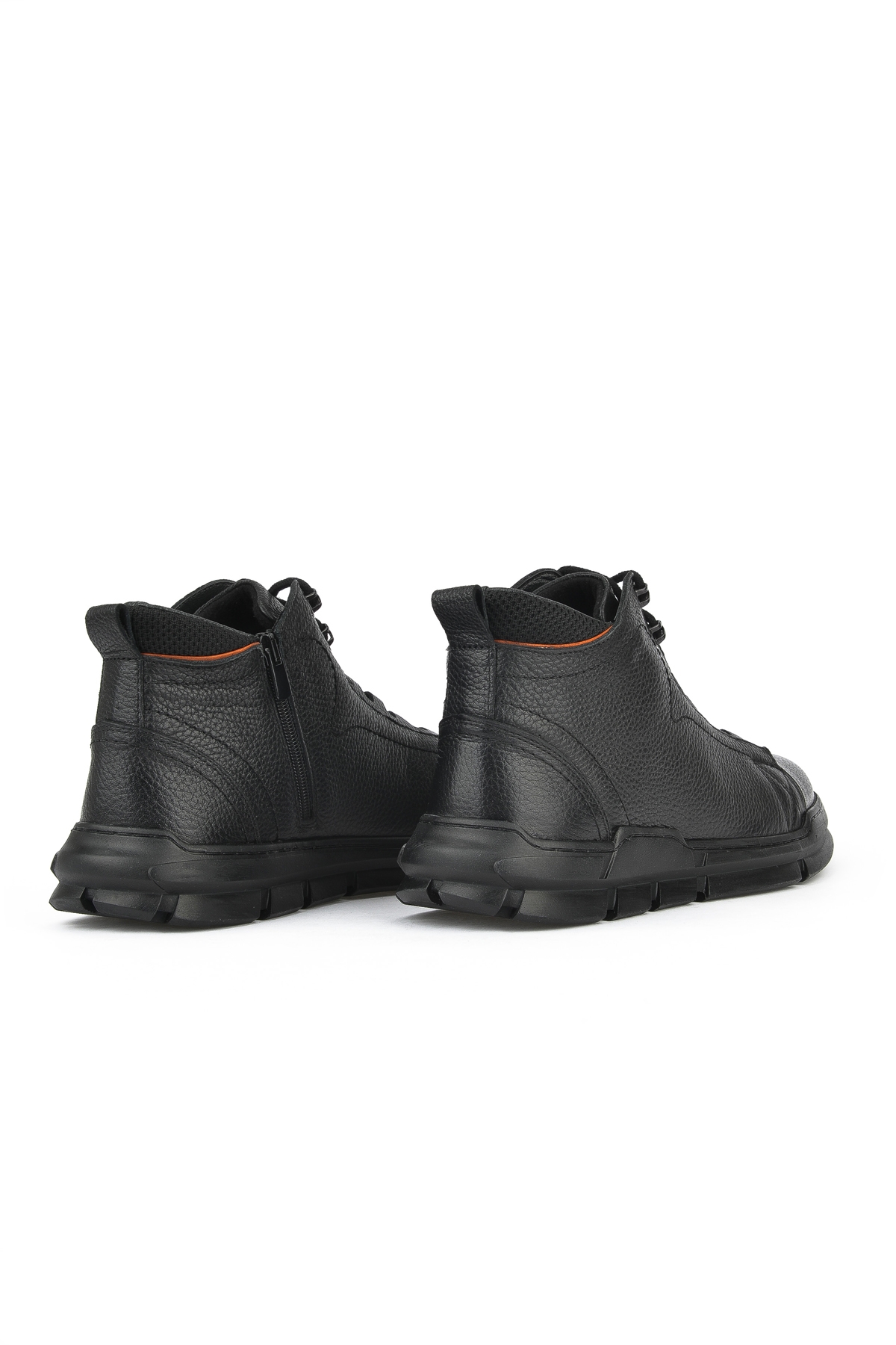Erkek Hakiki Deri Bot 1431040ZK2201 Siyah - Görsel 4