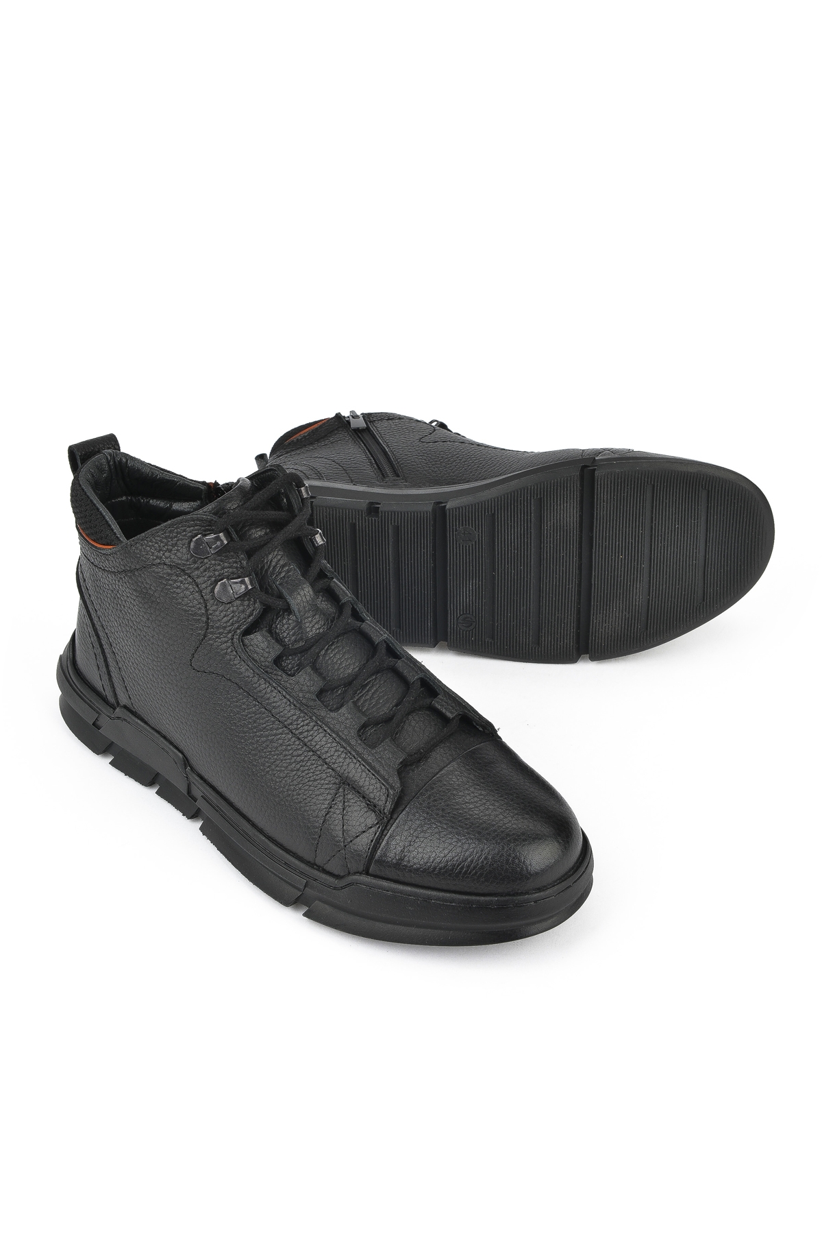 Erkek Hakiki Deri Bot 1431040ZK2201 Siyah - Görsel 5