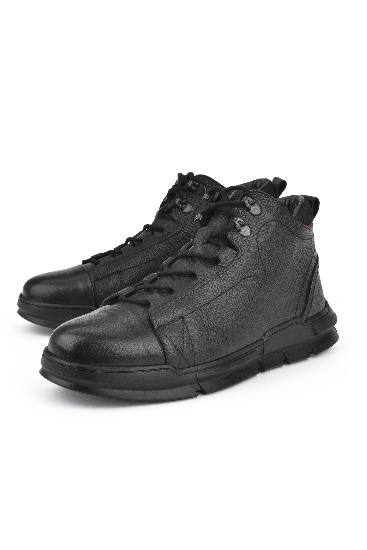 Erkek Hakiki Deri Bot 1431040ZK2201 Siyah - Görsel 6