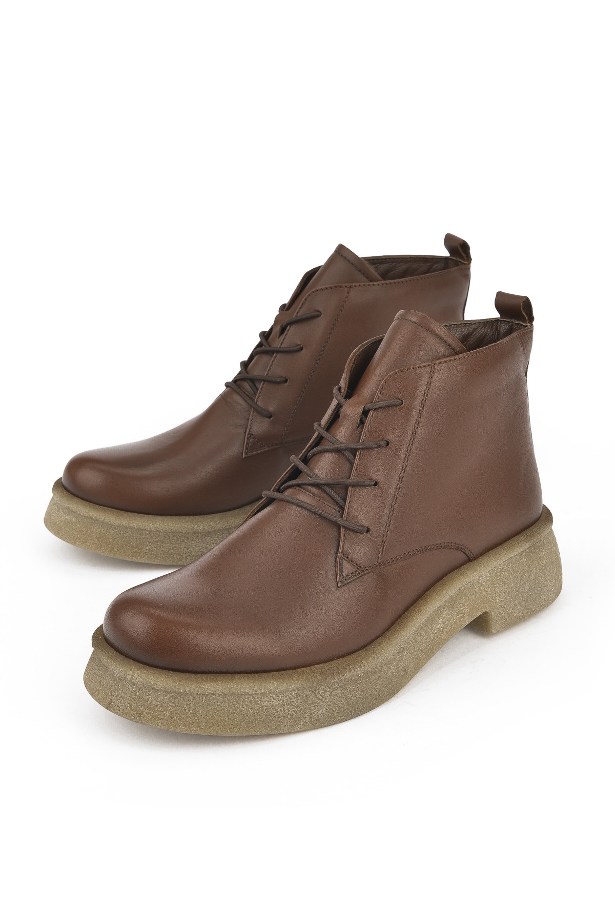 Kadın Hakiki Deri Bot 14319Z66195 Taba - Görsel 6