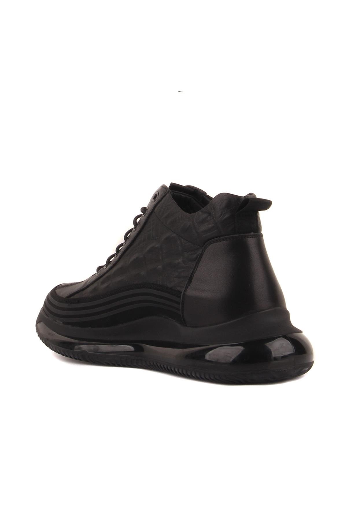 Lastik Bağlı Croco Deri Model Air Köpük Taban Erkek Bot E053 - Görsel 5