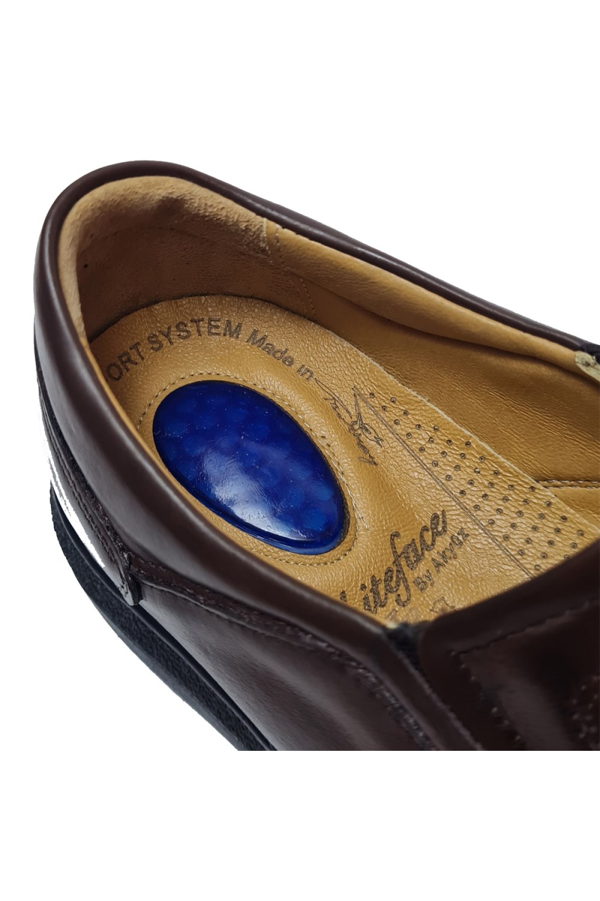 Bağsız Kat Kat Model Hakiki Deri Erkek Günlük Comfort Ayakkabı AY-970-K - Görsel 5