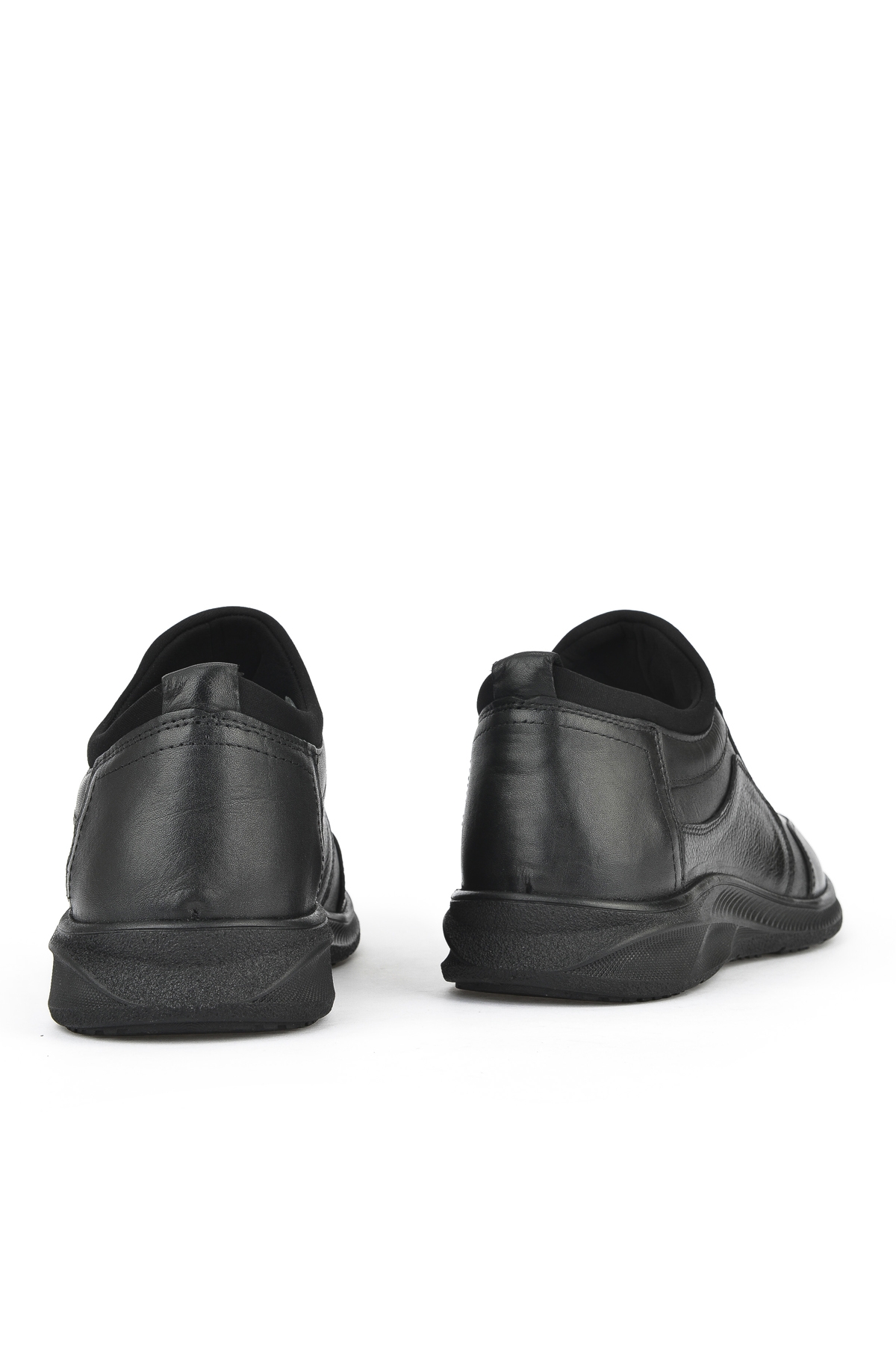 Erkek Hakiki Deri Sneaker 143423Z69 Siyah - Görsel 4