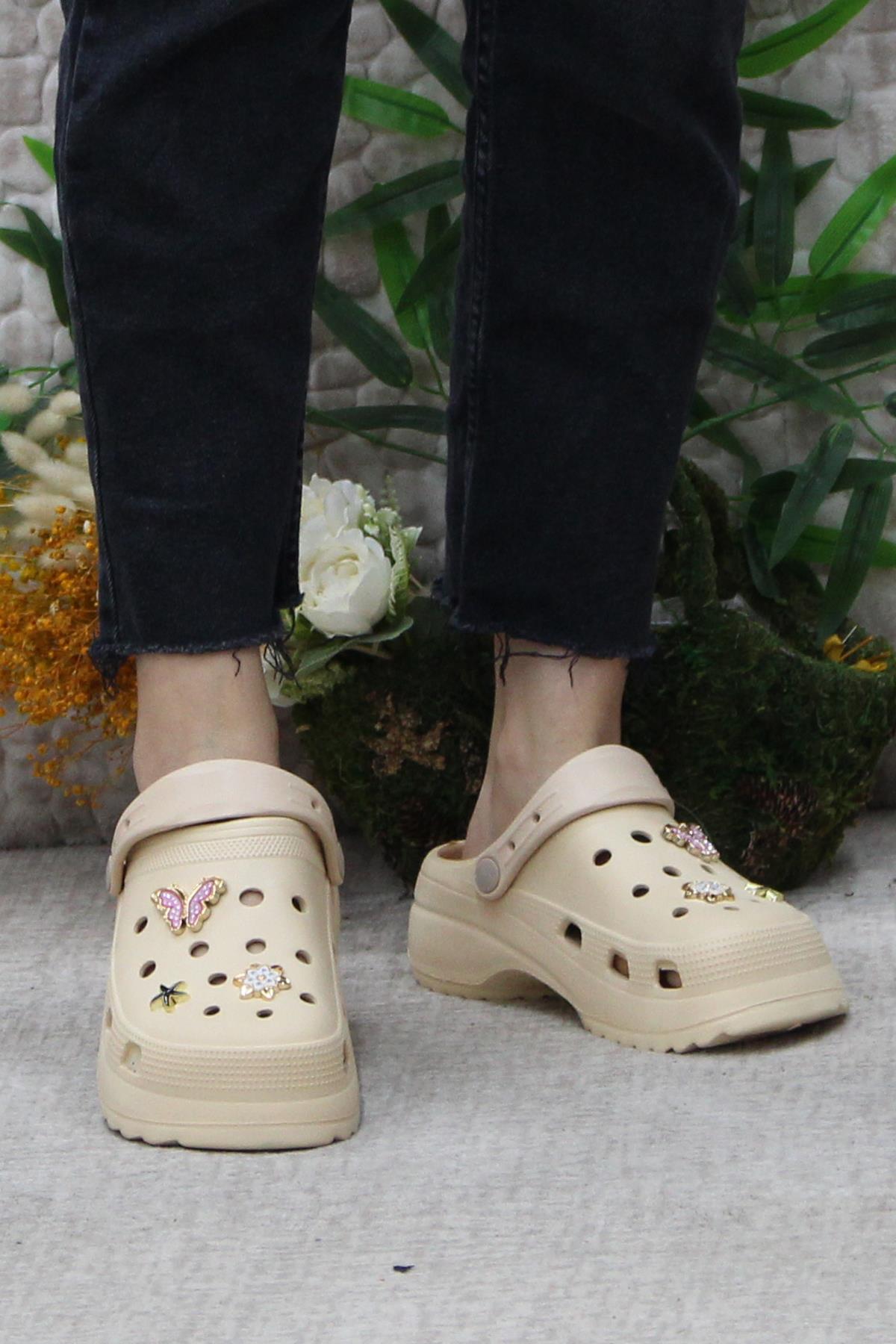 EZZ0129 Plaj Deniz Havuz Terliği Hafif Rahat Esnek Kadın Terlik - Görsel 3