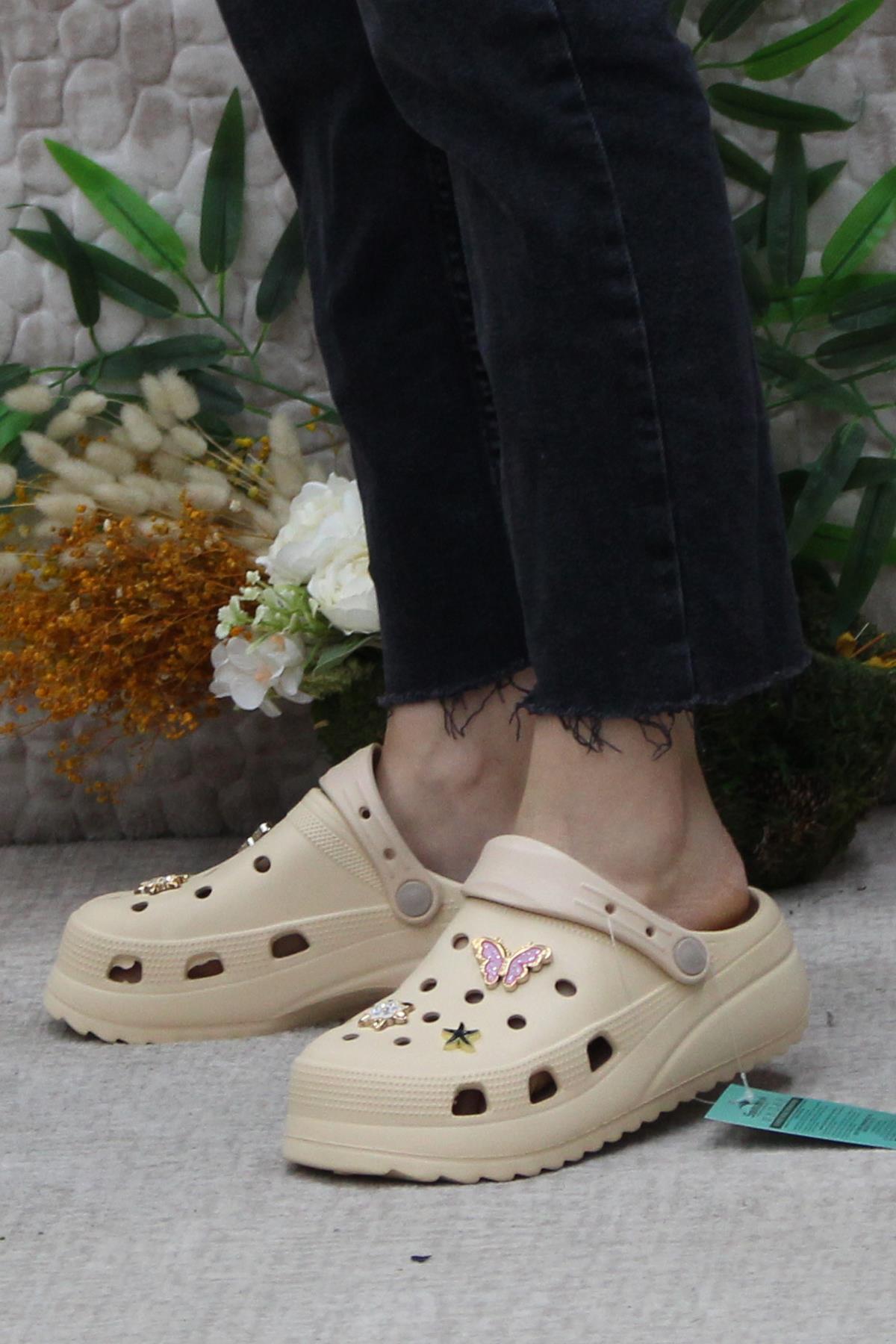 EZZ0129 Plaj Deniz Havuz Terliği Hafif Rahat Esnek Kadın Terlik - Görsel 4