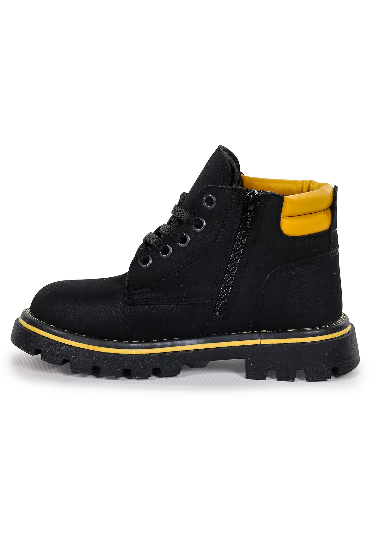 Fermuarlı Erkek Çocuk Bot Ayakkabı Arz 4552 Siyah - Görsel 5