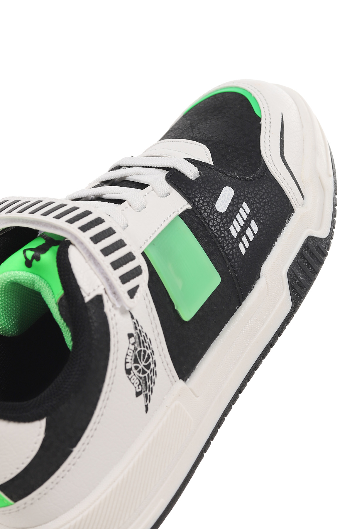 Lena Cırtlı Günlük Erkek Çocuk Spor Ayakkabı Siyah - Yeşil - Görsel 8