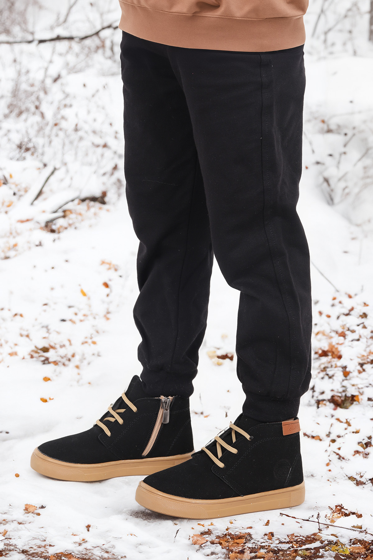 Homer Fermuarlı Erkek Çocuk Günlük Bot Ayakkabı Siyah - Görsel 3