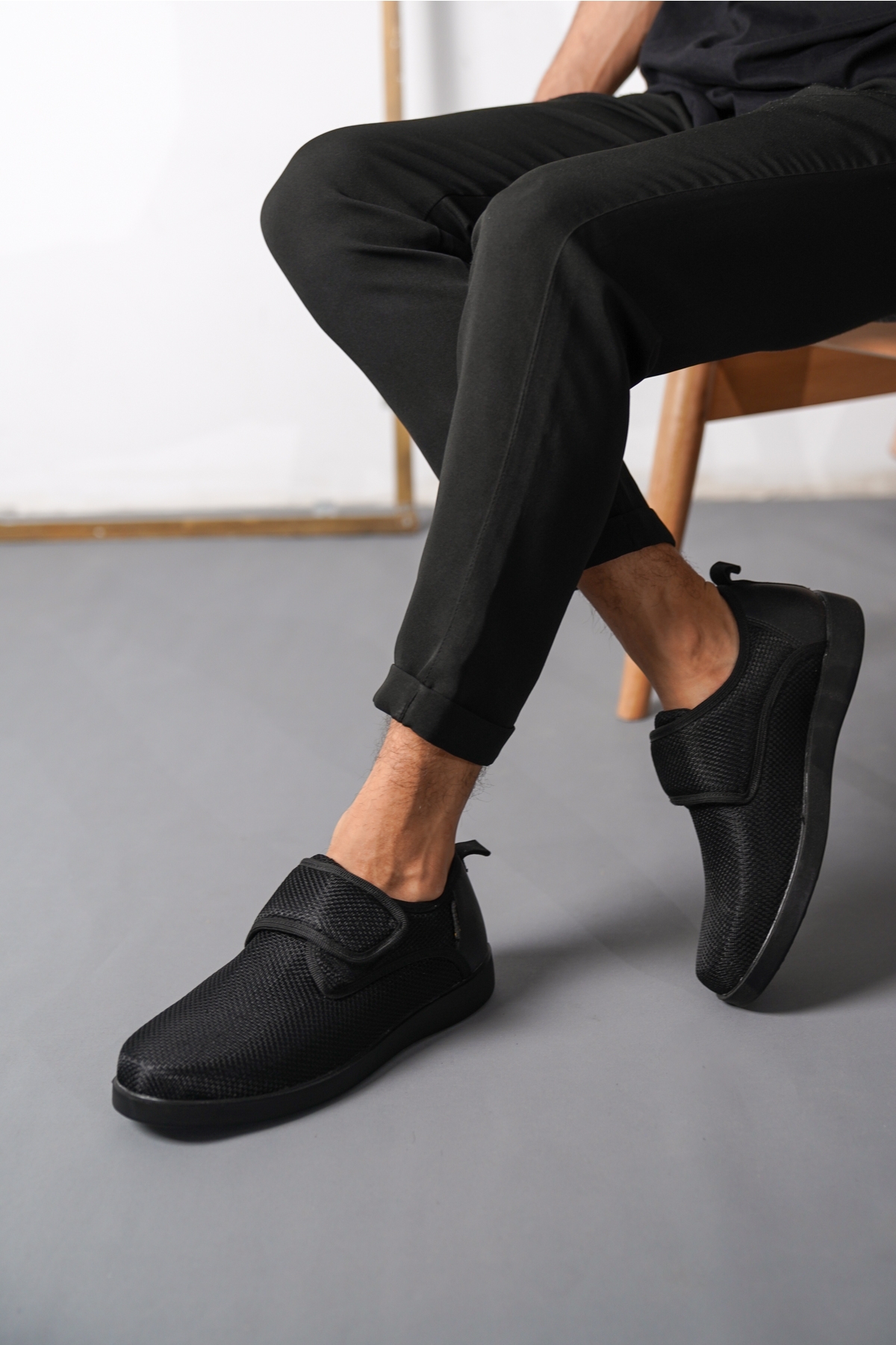 D3250 Günlük Ortopedik Cırtlı Garantili Erkek Klasik Ayakkabı - Görsel 2