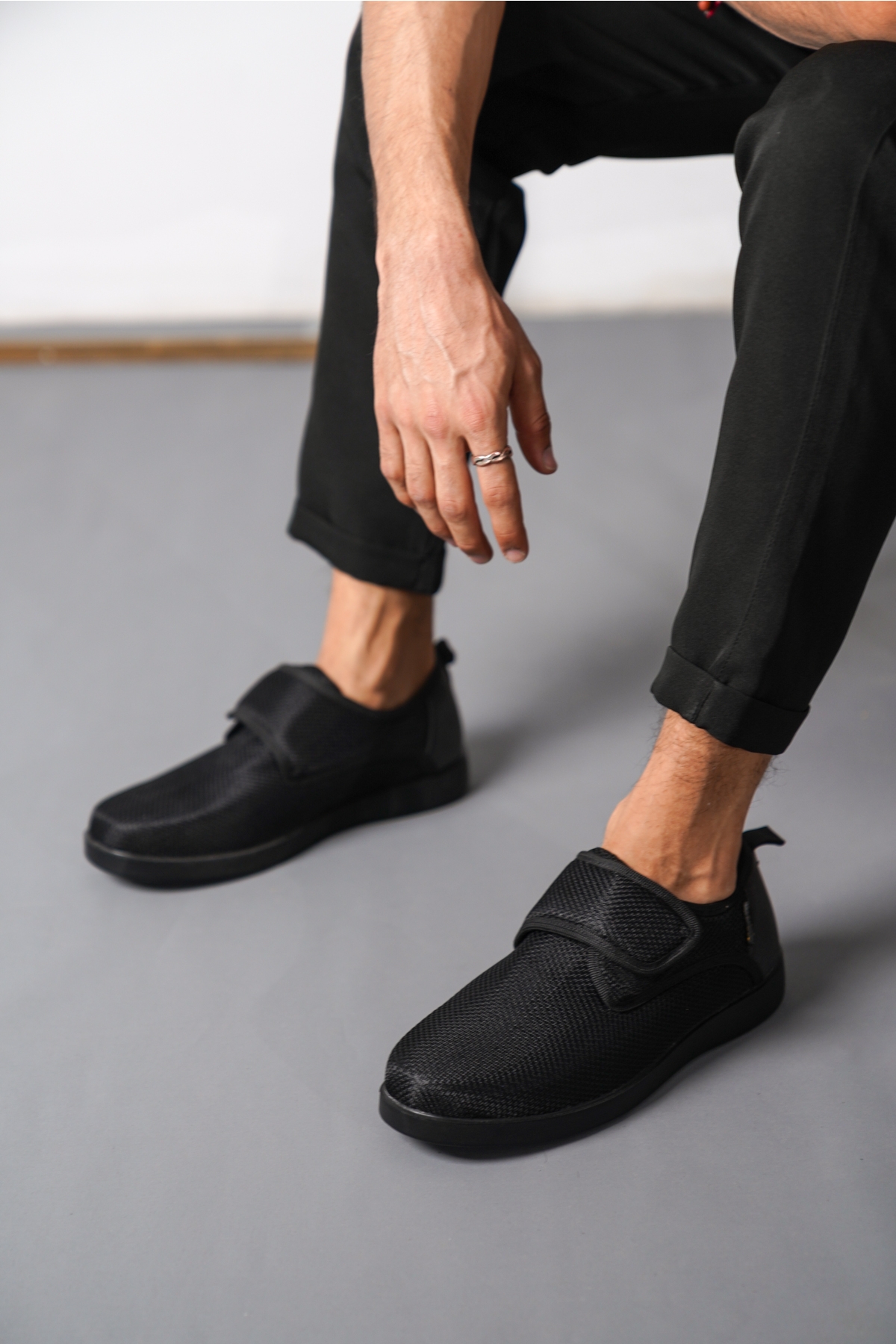 D3250 Günlük Ortopedik Cırtlı Garantili Erkek Klasik Ayakkabı - Görsel 5