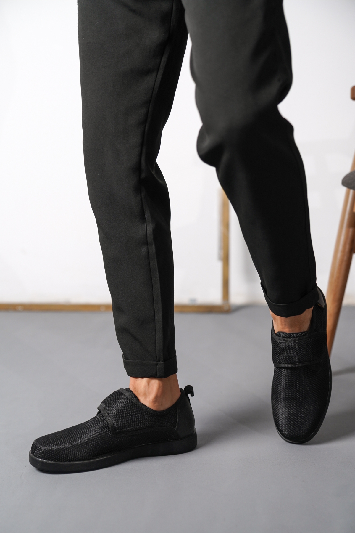 D3250 Günlük Ortopedik Cırtlı Garantili Erkek Klasik Ayakkabı - Görsel 7