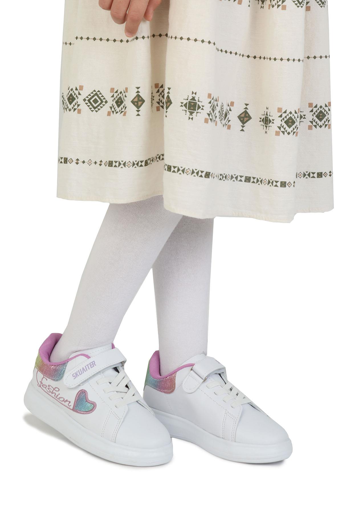 Skuaıter 011Mc Byz-Lila Kız Çocuk Sneaker Spor Ayakkabı - Görsel 2