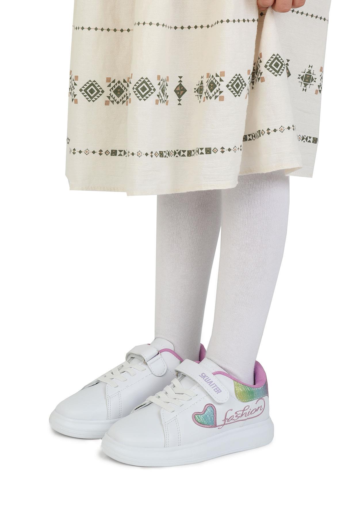 Skuaıter 011Mc Byz-Lila Kız Çocuk Sneaker Spor Ayakkabı - Görsel 3