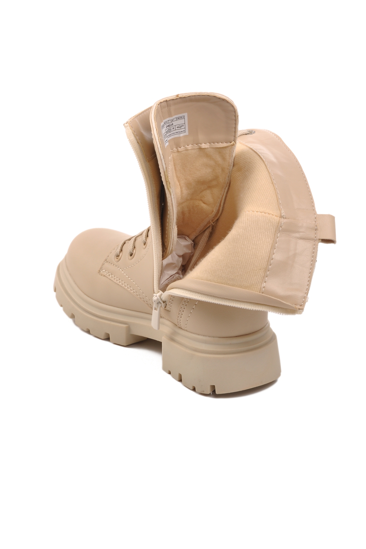 24028-F Bej Geniş Kalıp Çocuk Bot - Görsel 5