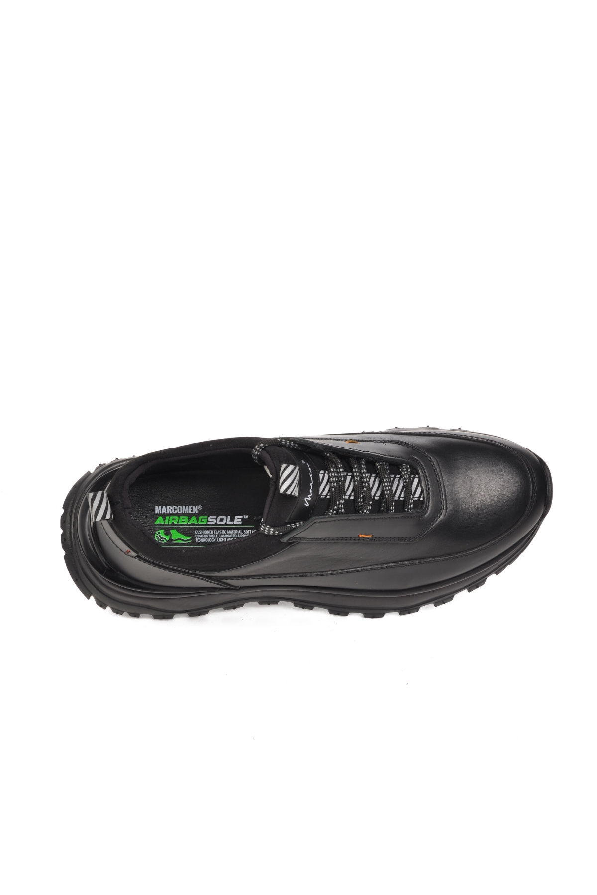 152-20337 Siyah Hakiki Deri Erkek Günlük Ayakkabı - Görsel 5