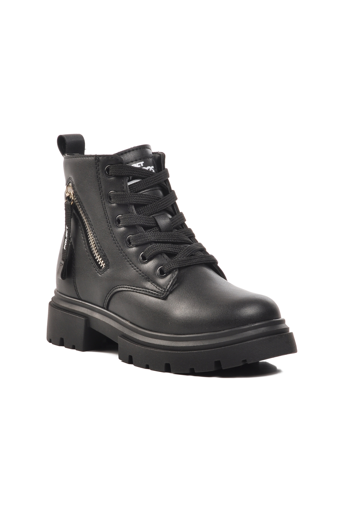 24106-F Siyah Geniş Kalıp İçi Polarlı Çocuk Bot - Görsel 4