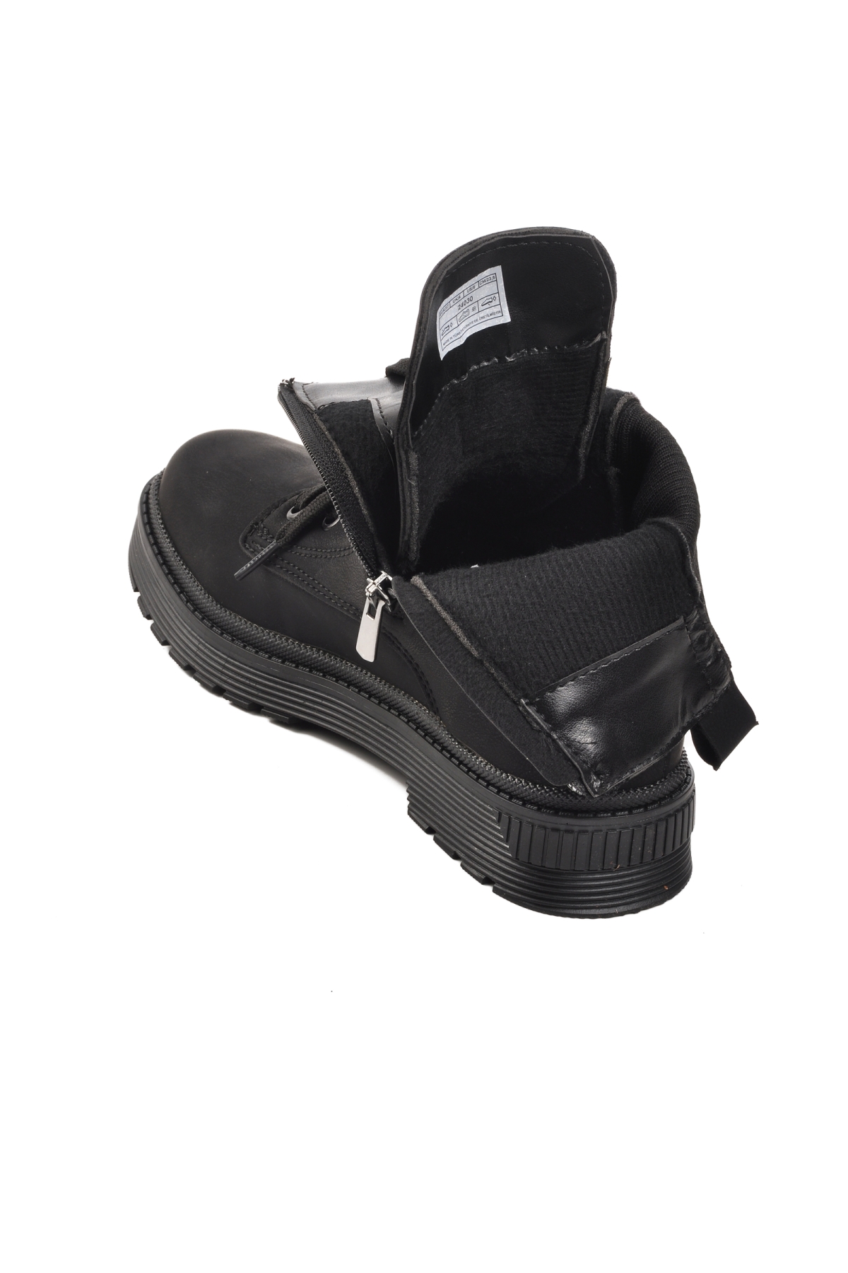 24030 Siyah-Zümrüt İçi Polarlı Kadın Bot - Görsel 5