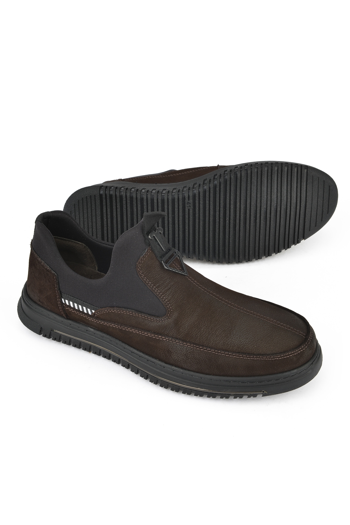 Erkek Hakiki Deri Ayakkabı 1431040ZK24022 Kahve - Görsel 5